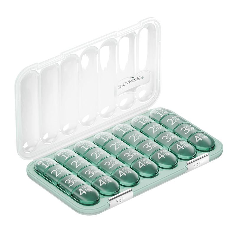 Weekly Pill Organizer: Portable 7-Day, 3-Meal Reminder Box for Easy Tracking
Weekly Pill Organizer: Portable 7-Day, 3-Meal Reminder Box for Easy Tracking