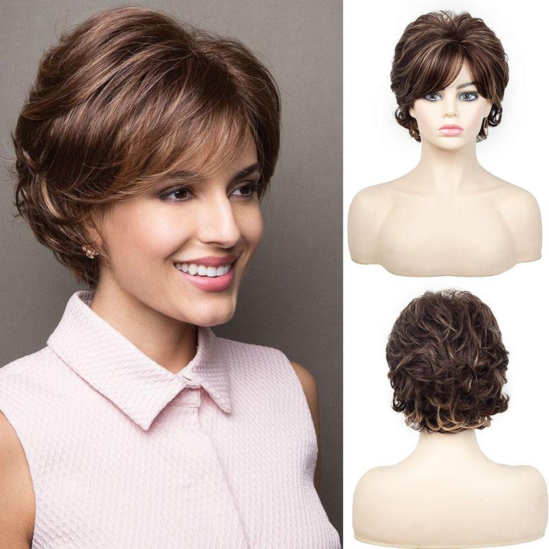 Synthetic Short Brown Wig Fancy Hair Christmas Halloween Women Wigs Women s wig: Short curly hair mixed with brown side-swept bangs 4inches темно-коричневого
Synthetic Short Brown Wig Fancy Hair Christmas Halloween Women Wigs Women s wig: Short curly hair mixed with brown side-swept bangs 4inches темно-коричневого