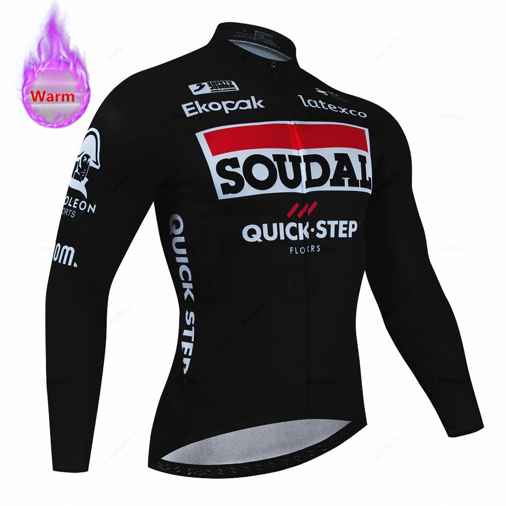 Soudal Quick Step 2026 Winter Cycling Jersey Thermal Fleece Bicycle Clothing MTB Bicicleta Set Ropa Ciclismo Triathlon Bike Suit 3XL
Soudal Quick Step 2026 Winter Cycling Jersey Thermal Fleece Bicycle Clothing MTB Bicicleta Set Ropa Ciclismo Triathlon Bike Suit 3XL