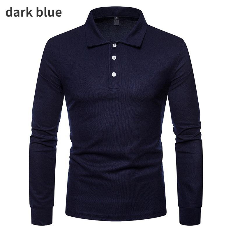 Осенне-зимняя мужская рубашка поло, модная однотонная рубашка поло, облегающая повседневная футболка с длинным рукавом S темно-синий
Осенне-зимняя мужская рубашка поло, модная однотонная рубашка поло, облегающая повседневная футболка с длинным рукавом S темно-синий