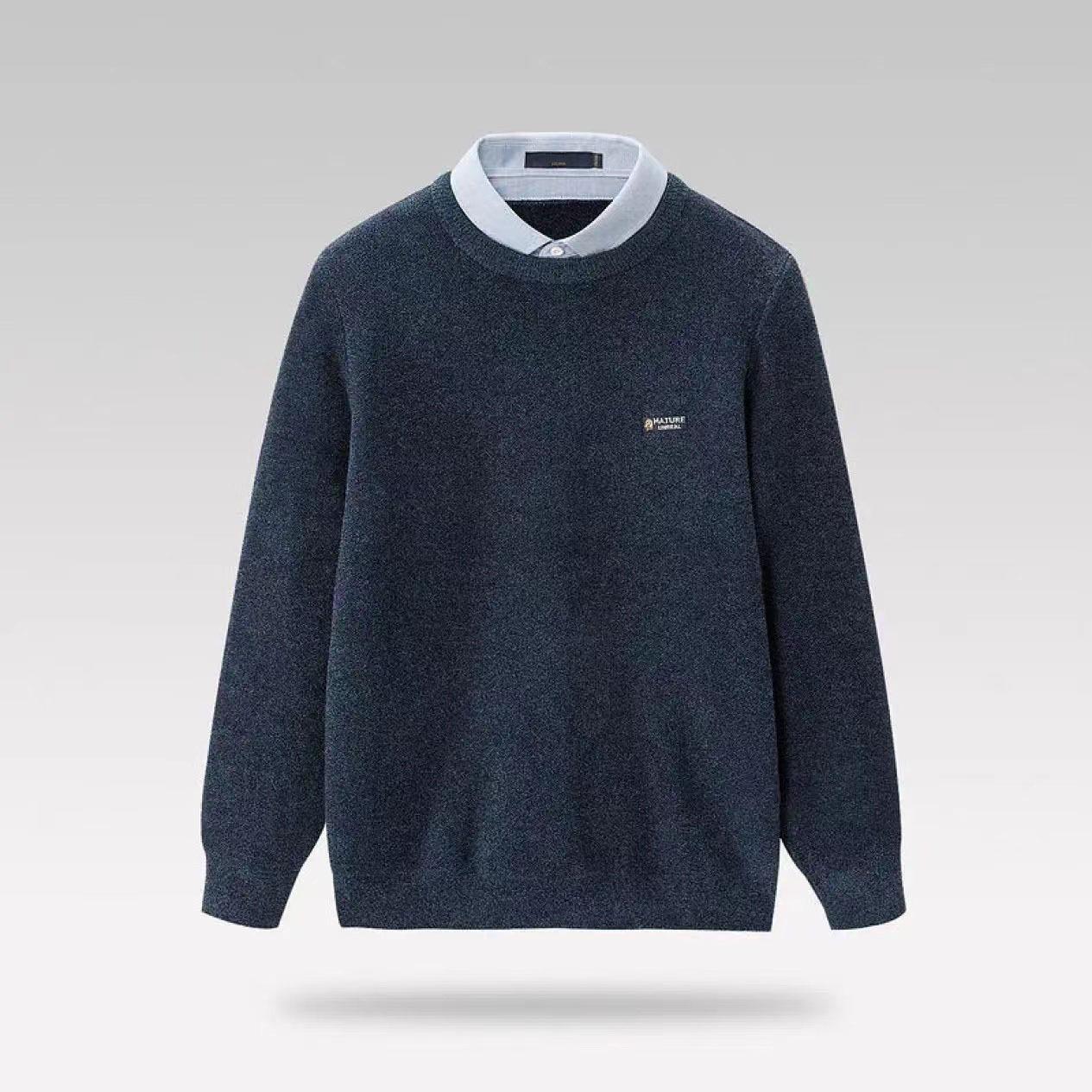 Мужской вязаный свитер с двойным воротником и длинным рукавом - замша под два предмета, теплая, мягкая на ощупь ткань 175/92A(50)
Мужской вязаный свитер с двойным воротником и длинным рукавом - замша под два предмета, теплая, мягкая на ощупь ткань 175/92A(50)