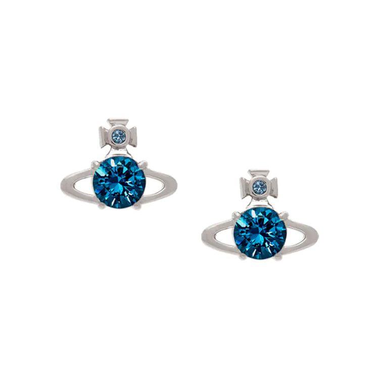 Vivienne Westwood Silver Sphere Pattern With Denim Blue Square Zirconia Brass Earrings Women Earrings 62010070-02P168-SM Box
Vivienne Westwood Silver Sphere Pattern With Denim Blue Square Zirconia Brass Earrings Women Earrings 62010070-02P168-SM Box
