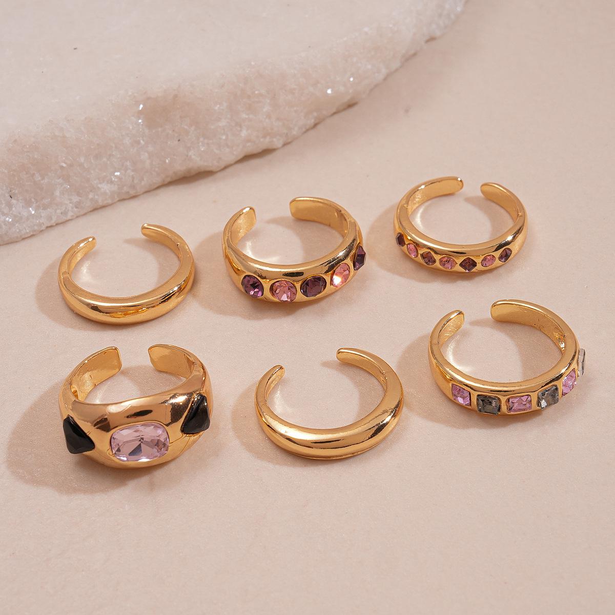 Six-Piece Geometric Open Ring Set with Rhinestone Inlay – Retro Metal Design Jewelry for Women
Six-Piece Geometric Open Ring Set with Rhinestone Inlay – Retro Metal Design Jewelry for Women