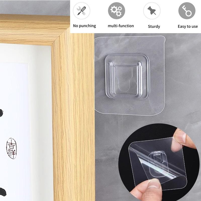 Double Sided Adhesive Wall Hooks Strong Wall Storage Traceless Transparent Hanger Bathroom Kitchen Bedroom Plug Socket Holders
Double Sided Adhesive Wall Hooks Strong Wall Storage Traceless Transparent Hanger Bathroom Kitchen Bedroom Plug Socket Holders