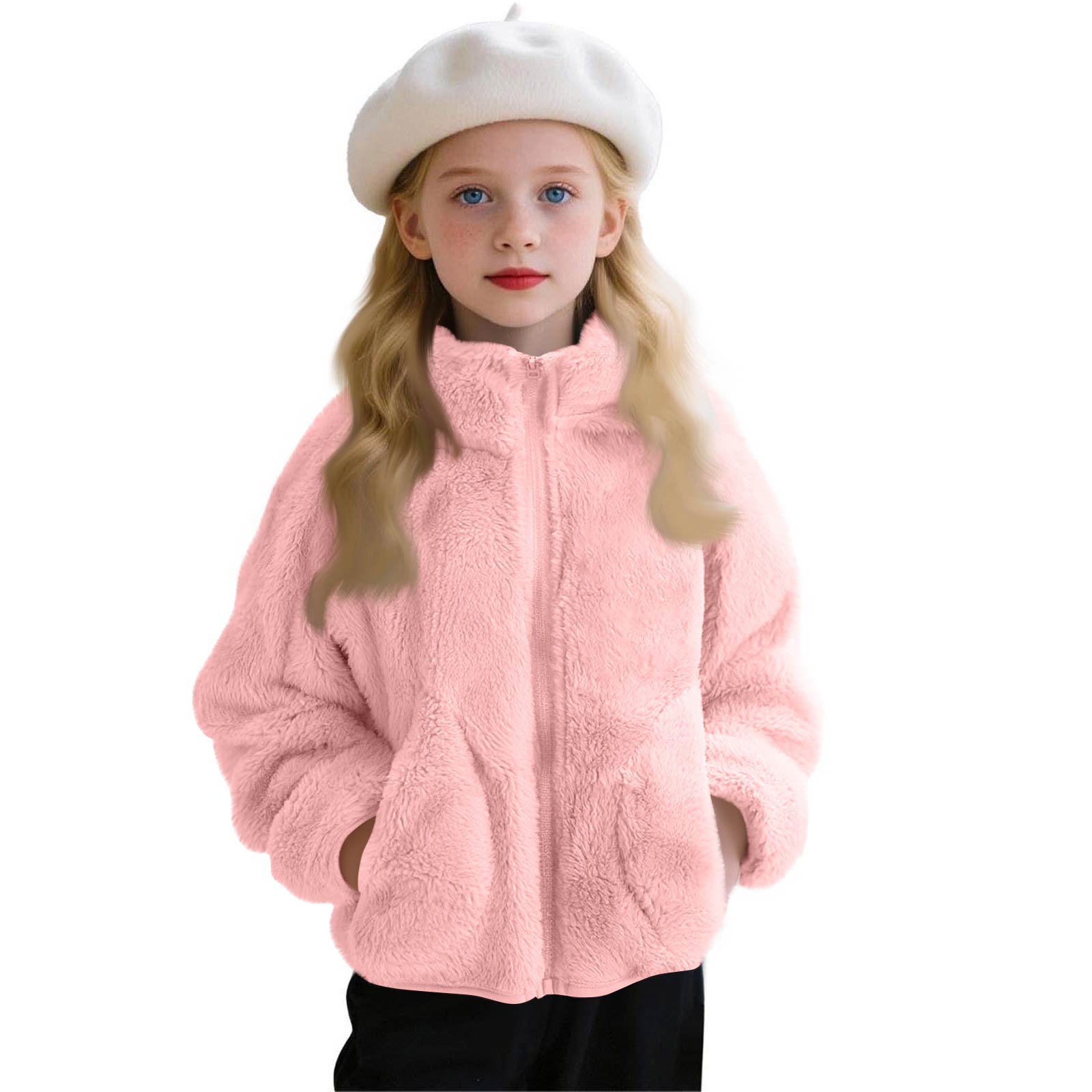 Girls Fashion Casual -Color Fall/Winter Fleece Jacket For Boys And Girls 150 рожевий
Girls Fashion Casual -Color Fall/Winter Fleece Jacket For Boys And Girls 150 рожевий
