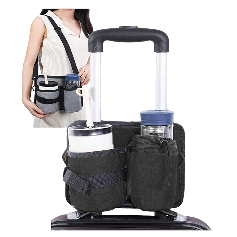 S.fields.inc suitcase drink holder cup holder 2way pocket Retrofit sacoche travel accessories (black)
S.fields.inc suitcase drink holder cup holder 2way pocket Retrofit sacoche travel accessories (black)