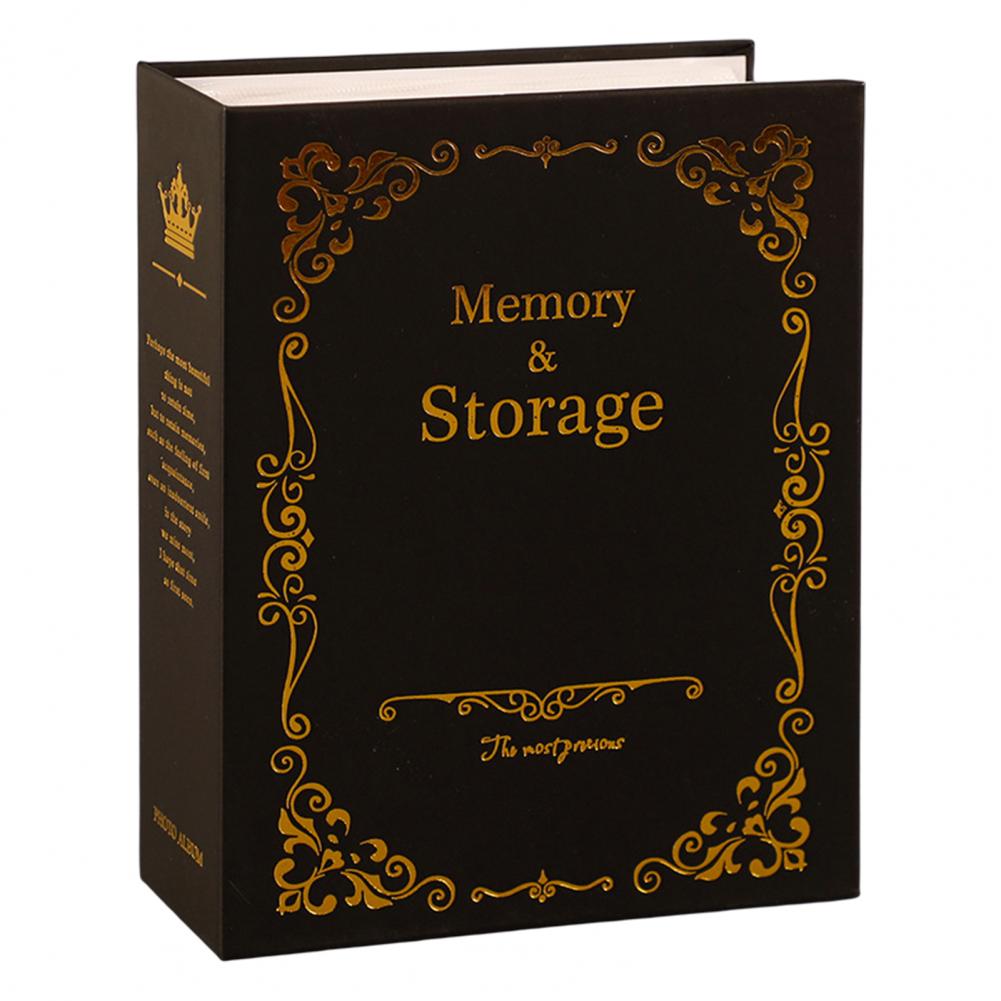 6Inch Photo Album Bronzing Design Anti-aging Inserted Type Storing 100 Pockets Family Memory DIY Vintage Picture Album Book Home чорний
6Inch Photo Album Bronzing Design Anti-aging Inserted Type Storing 100 Pockets Family Memory DIY Vintage Picture Album Book Home чорний