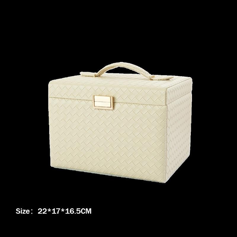 Woven Pattern Leather Jewelry Box Multilayer Trinket Organizer Boxes Earrings Rings Display Case Desktop Jewellery Storage Cases бежевий
Woven Pattern Leather Jewelry Box Multilayer Trinket Organizer Boxes Earrings Rings Display Case Desktop Jewellery Storage Cases бежевий