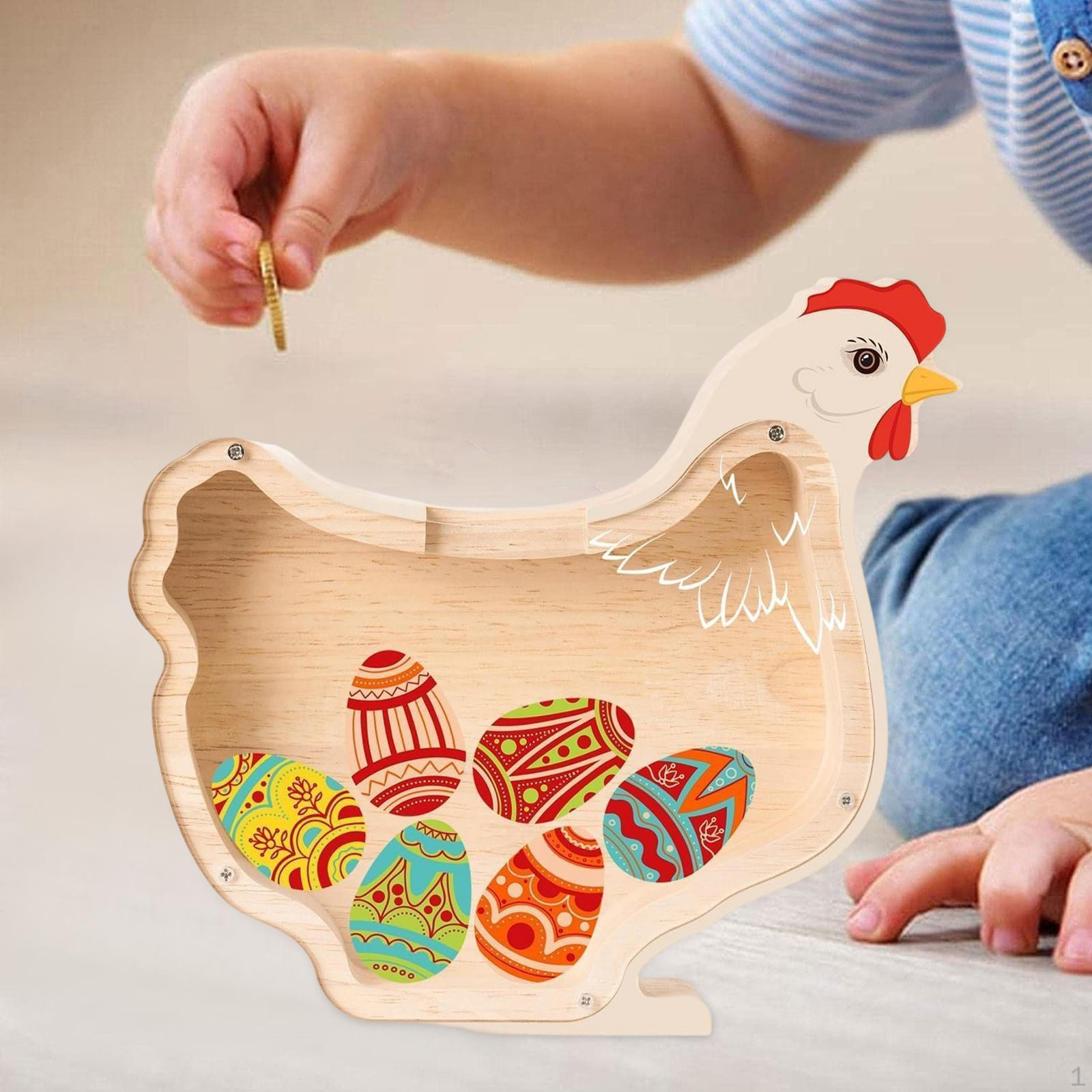 Animal Piggy Bank Figurine Wood Ornament Saving Jar for Bedroom Home Living Room Hen
Animal Piggy Bank Figurine Wood Ornament Saving Jar for Bedroom Home Living Room Hen