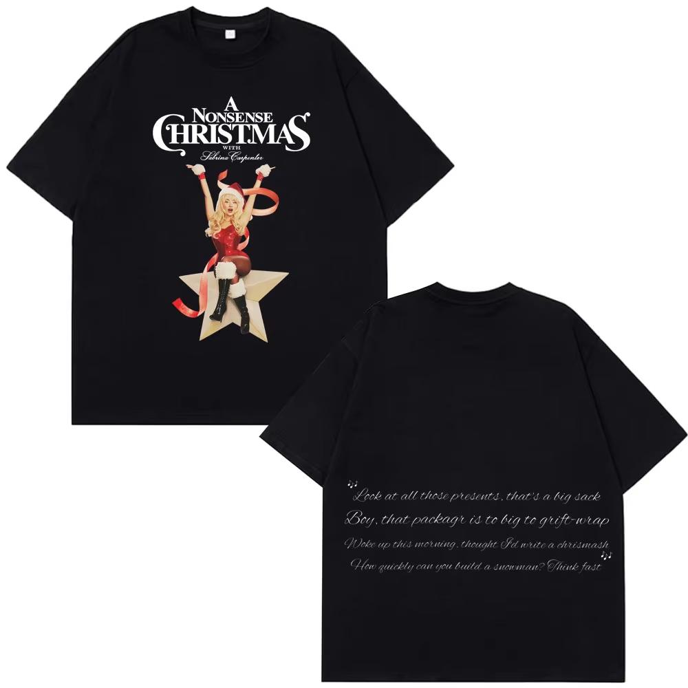 A Nonsense Christmas Sabrina Carpenter Graphic Tshirt Men Women Fashion Casual Aesthetics T Shirt Summer pure Cotton Casual Top S
A Nonsense Christmas Sabrina Carpenter Graphic Tshirt Men Women Fashion Casual Aesthetics T Shirt Summer pure Cotton Casual Top S