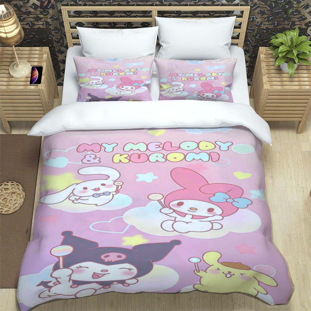 My Melody 3-piece cartoon bedding set, exquisite adult and children s bedding set, suitable for double and single beds, large si 135x200cm
My Melody 3-piece cartoon bedding set, exquisite adult and children s bedding set, suitable for double and single beds, large si 135x200cm