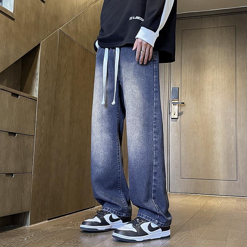 Yadu Four Seasons Denim Mop Pants - Retro Hong Kong Style Loose Straight Leg for Men and Women 3XL
Yadu Four Seasons Denim Mop Pants - Retro Hong Kong Style Loose Straight Leg for Men and Women 3XL