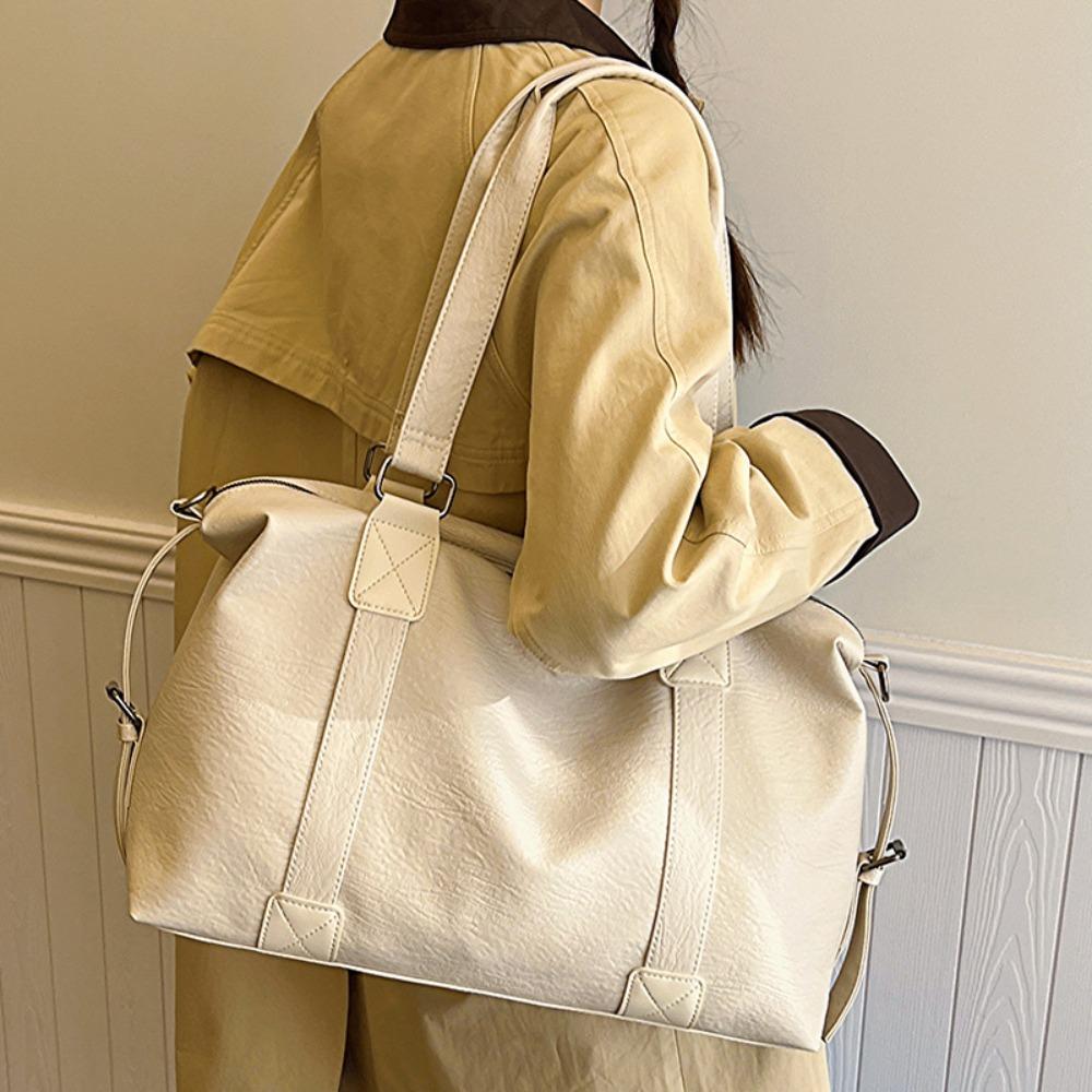 PU Leather Short-haul Travel Bag Waterproof Travel Luggage Handbag Simple Travel Tote Outdoor білий
PU Leather Short-haul Travel Bag Waterproof Travel Luggage Handbag Simple Travel Tote Outdoor білий