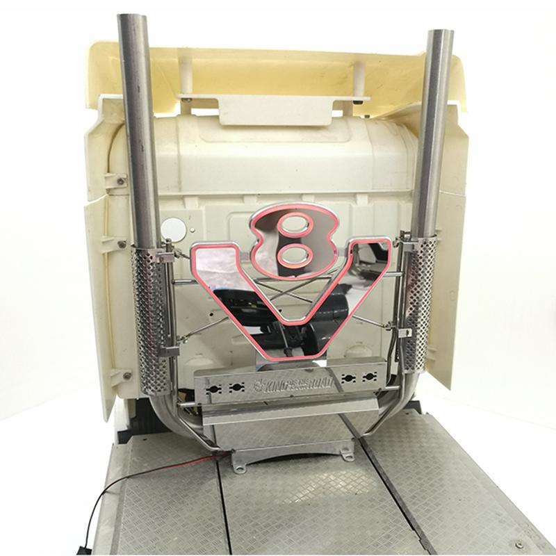 Металевий V8 LED Вихлопна труба для 1/14 Tamiya RC Вантажівка Тягач Scania R620 56323 червоний
Металевий V8 LED Вихлопна труба для 1/14 Tamiya RC Вантажівка Тягач Scania R620 56323 червоний