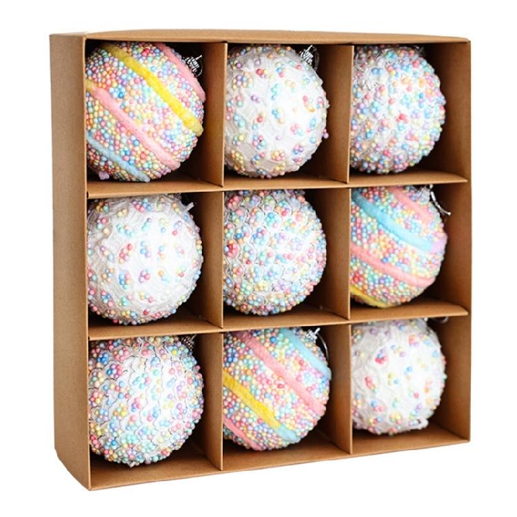 Holiday Party Foam Ornaments with 6cm/8cm Colorful Specks Lightweight Christmas Tree Decoration for Home Commercial Use 1
Holiday Party Foam Ornaments with 6cm/8cm Colorful Specks Lightweight Christmas Tree Decoration for Home Commercial Use 1