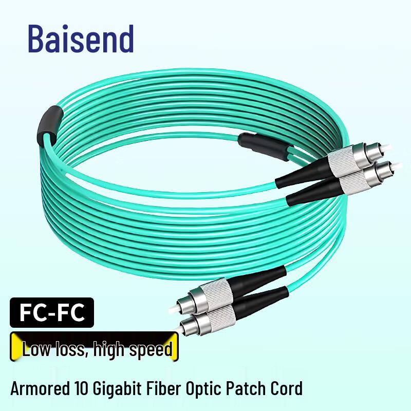 BOSOND 10 Gigabit OM3 Armored Multimode Fiber Optic Patch Cable 3m
BOSOND 10 Gigabit OM3 Armored Multimode Fiber Optic Patch Cable 3m