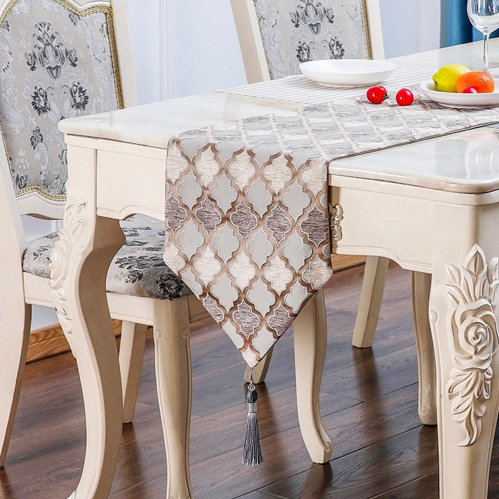 REMDY Moroccan Table Runner 180 x 32cm Beaded Tassels Bed Runner Tablecloth European Nordic Luxury Stylish Grey серый
REMDY Moroccan Table Runner 180 x 32cm Beaded Tassels Bed Runner Tablecloth European Nordic Luxury Stylish Grey серый