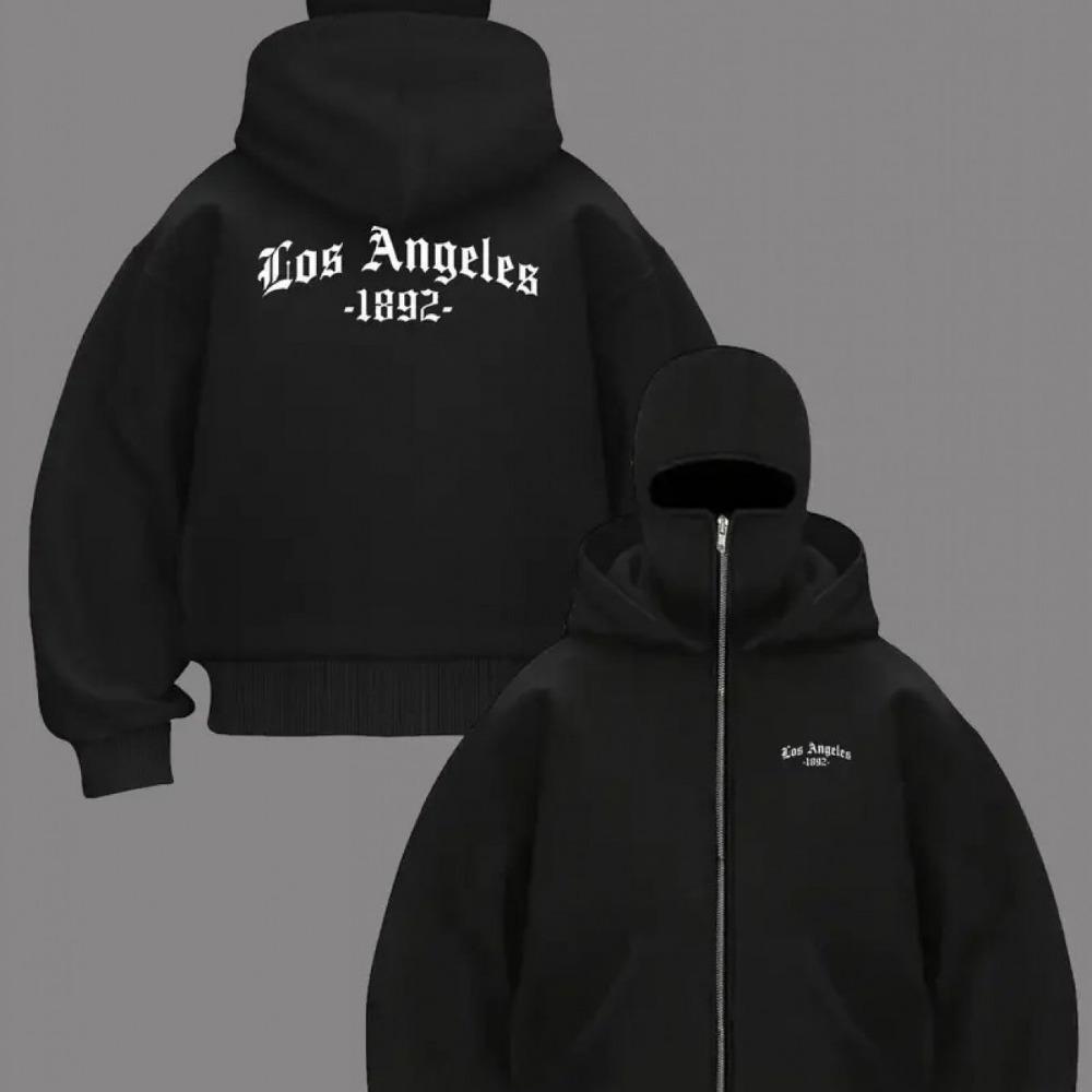 Толстовка із подвійною блискавкою - Чорна толстовка з капюшоном на все обличчя для повсякденного носіння та щоденної моди, Зручна куртка XXL
Толстовка із подвійною блискавкою - Чорна толстовка з капюшоном на все обличчя для повсякденного носіння та щоденної моди, Зручна куртка XXL