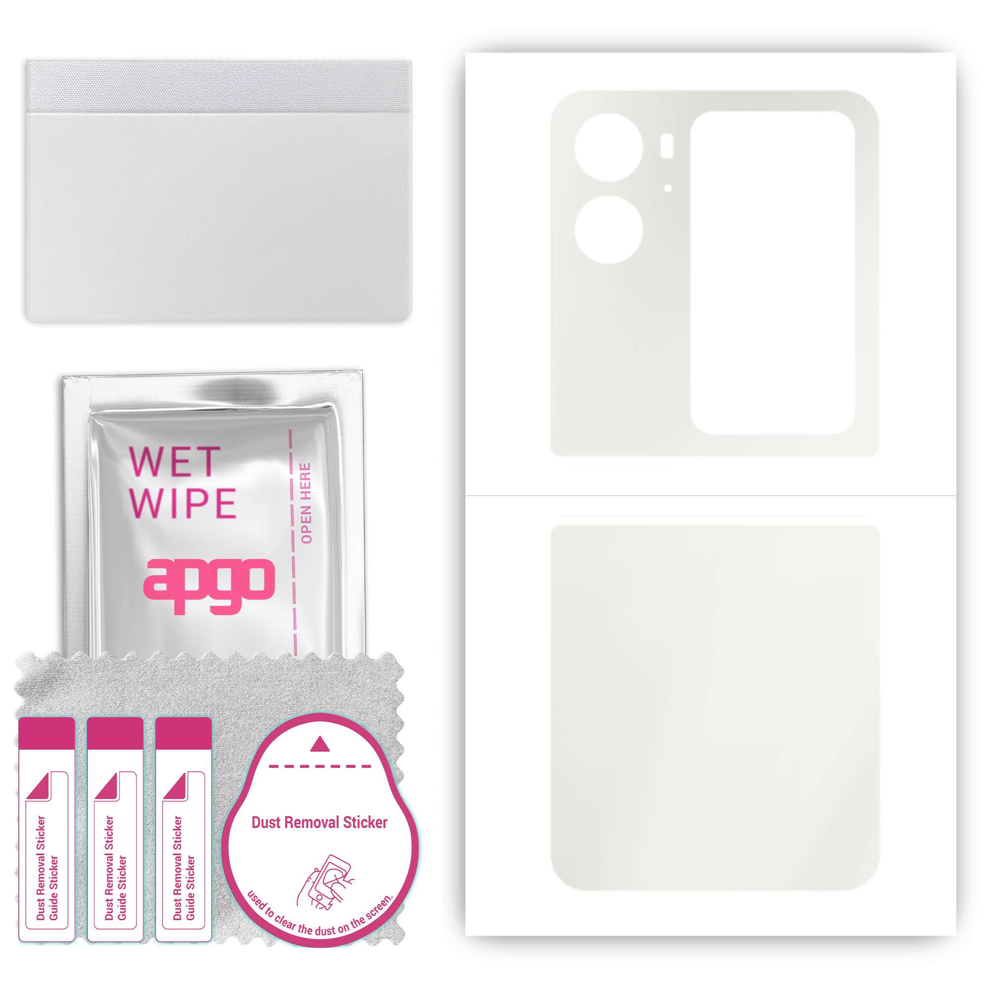 apgo MATTE Protective Skin Sticker for the back compatible with Oppo Find N2 Flip, Wrap Film, Hydrogel Film, Flexible, Soft TPU with positioning layer
apgo MATTE Protective Skin Sticker for the back compatible with Oppo Find N2 Flip, Wrap Film, Hydrogel Film, Flexible, Soft TPU with positioning layer