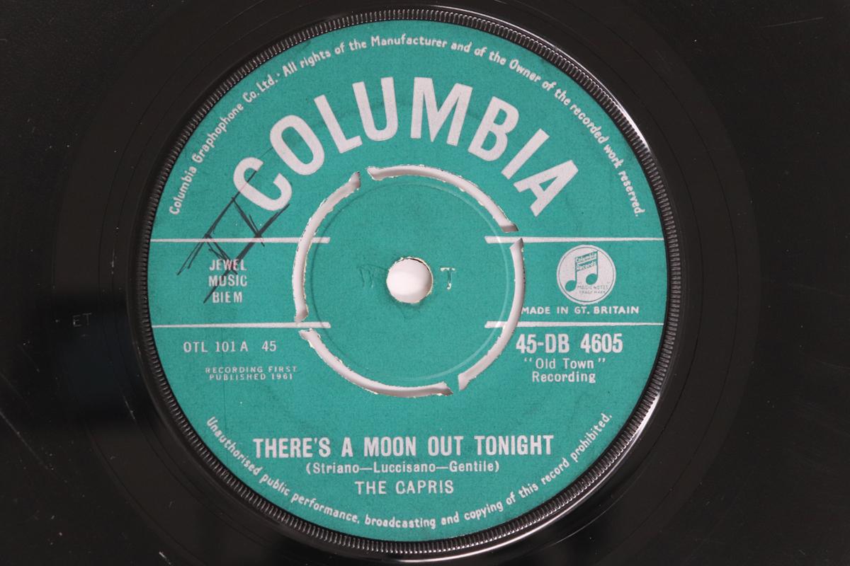 7inch Record CAPRIS - There s A Moon Out Tonight 45DB4605 Columbia 1961 UK Rock Used
7inch Record CAPRIS - There s A Moon Out Tonight 45DB4605 Columbia 1961 UK Rock Used