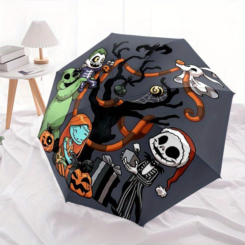 1pc Jack Skellington Sally Zero and Oogie Boogie Durable Cartoon Folding Umbrella, Portable 3-Fold Compact Umbrella for Men and Women, Suita
1pc Jack Skellington Sally Zero and Oogie Boogie Durable Cartoon Folding Umbrella, Portable 3-Fold Compact Umbrella for Men and Women, Suita