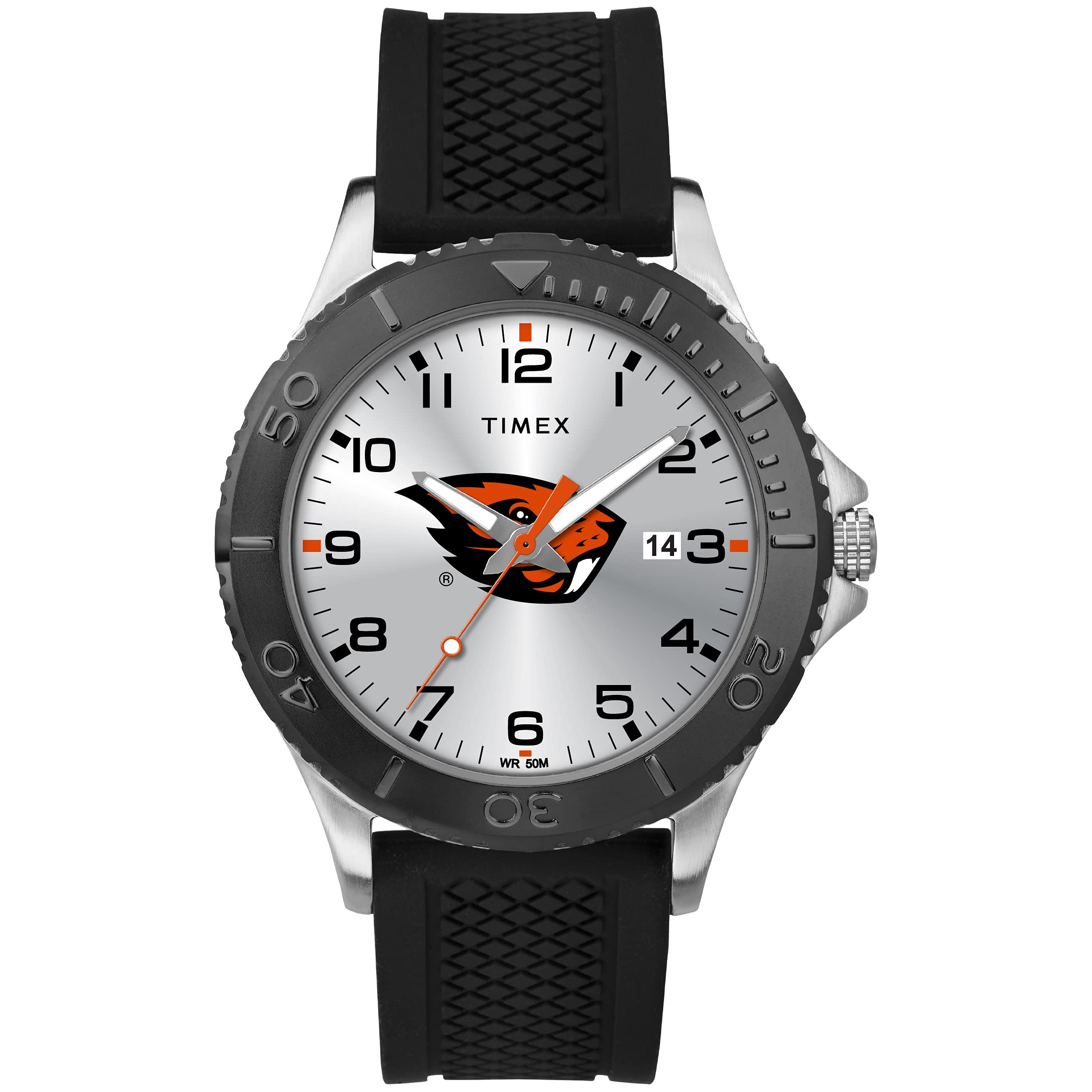 Часы Timex Tribute Men s College Gamer 42 мм – Oregon State Beavers с черным силиконовым ремешком, Oregon State Beavers, современные
Часы Timex Tribute Men s College Gamer 42 мм – Oregon State Beavers с черным силиконовым ремешком, Oregon State Beavers, современные