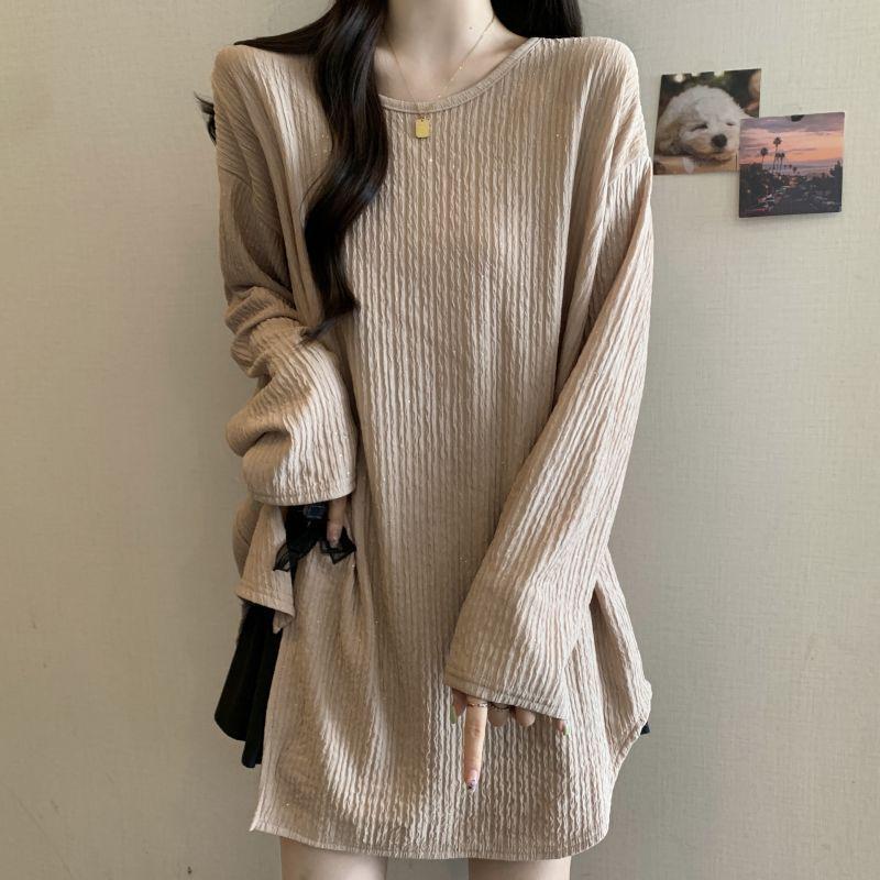 Women s Plus Size Star-Textured Long Sleeve T-Shirt with Bowknot - Slimming, Loose Fit for Autumn Large хакі
Women s Plus Size Star-Textured Long Sleeve T-Shirt with Bowknot - Slimming, Loose Fit for Autumn Large хакі
