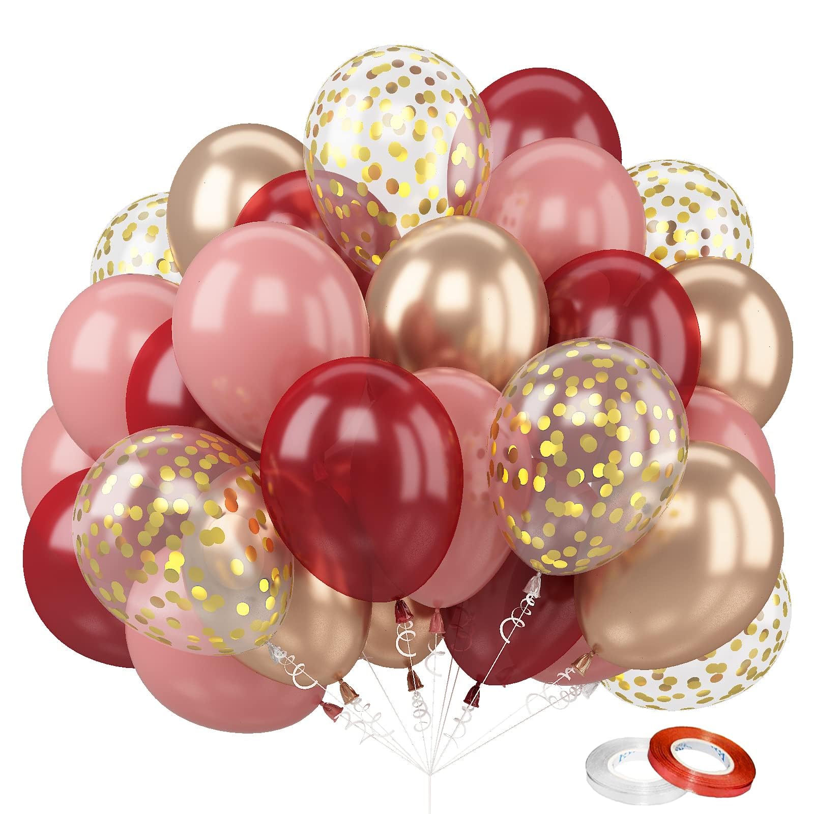 FEYG Balloon Set of 60 Latex Balloons 10-inch Red Pink Gold Party Decoration Birthday Wedding Anniversary Event Celebration
FEYG Balloon Set of 60 Latex Balloons 10-inch Red Pink Gold Party Decoration Birthday Wedding Anniversary Event Celebration