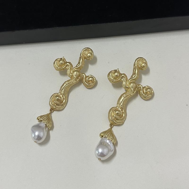 Ретро Преувеличенные Модные Личностные Барочные Жемчужные Серьги-Кресты Легкая Роскошь Темперамент Подиумный Стиль Большие Серьги
Ретро Преувеличенные Модные Личностные Барочные Жемчужные Серьги-Кресты Легкая Роскошь Темперамент Подиумный Стиль Большие Серьги