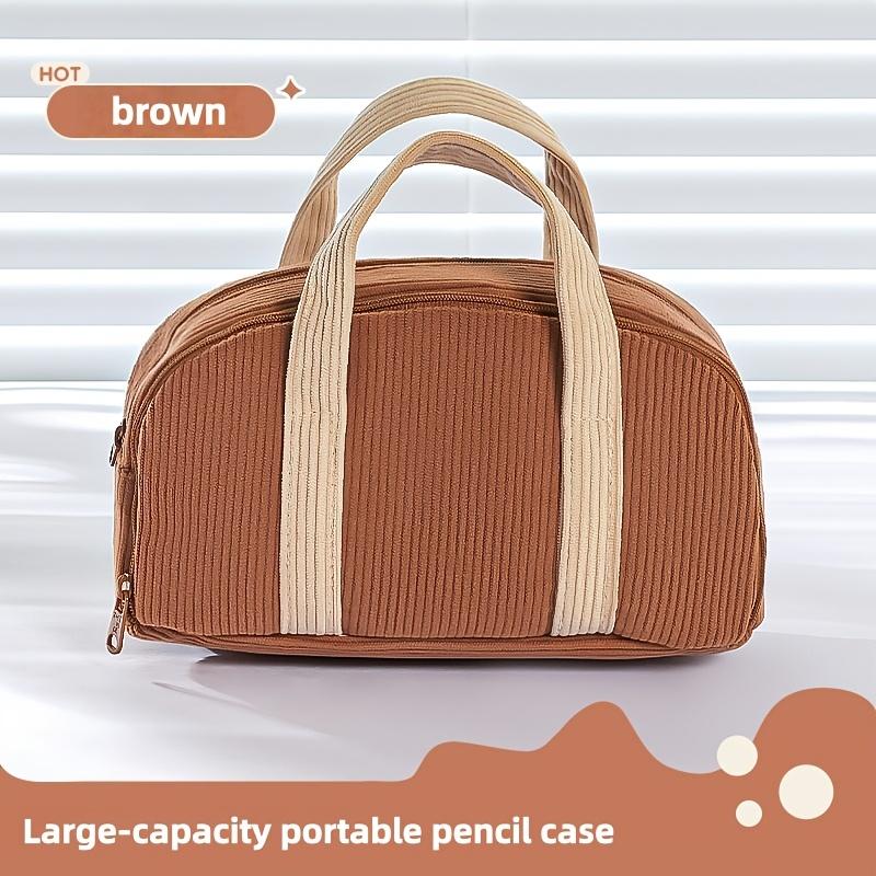 Solid Color Multi-functional Corduroy Pencil Case Portable Stationery Pouch Large-capacity Stationery Organizer Students кавовий
Solid Color Multi-functional Corduroy Pencil Case Portable Stationery Pouch Large-capacity Stationery Organizer Students кавовий