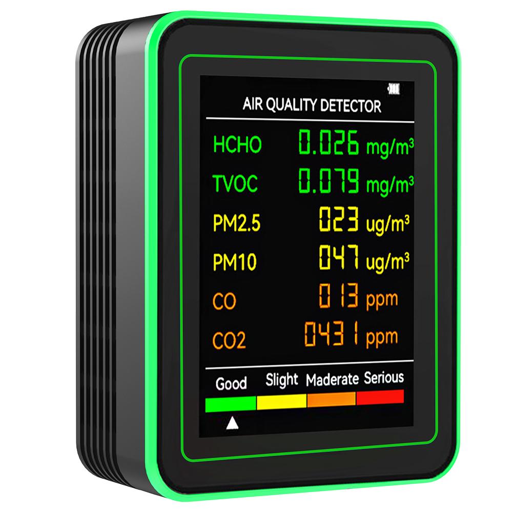 6 в 1 детектор качества воздуха детектор углекислого газа TVOC HCHO многофункциональный тестер AQI точный детектор газа для офиса школы белый
6 в 1 детектор качества воздуха детектор углекислого газа TVOC HCHO многофункциональный тестер AQI точный детектор газа для офиса школы белый