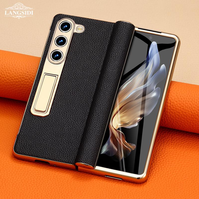 Кожаный чехол для телефона Samsung Galaxy Z Fold 6 5 4 3 Fold6 Fold5 с позолоченным магнитным шарниром и подставкой, задняя крышка с зеркальной пленкой For Galaxy Z Fold 3
Кожаный чехол для телефона Samsung Galaxy Z Fold 6 5 4 3 Fold6 Fold5 с позолоченным магнитным шарниром и подставкой, задняя крышка с зеркальной пленкой For Galaxy Z Fold 3