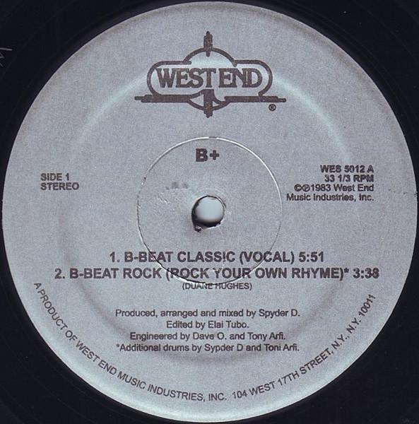 12inch Record B+ - B-Beat Classic WES5012 West End Record 2005 US Rap & Hip-Hop/R&B Used
12inch Record B+ - B-Beat Classic WES5012 West End Record 2005 US Rap & Hip-Hop/R&B Used