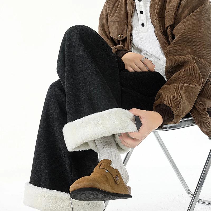 Men Thick Casual Velvet Pants Winter Mens Fleece Warm Sweatpants Men Loose Oversize Wide Leg Pants Man Thermal Straight Trousers 4XL чорний
Men Thick Casual Velvet Pants Winter Mens Fleece Warm Sweatpants Men Loose Oversize Wide Leg Pants Man Thermal Straight Trousers 4XL чорний
