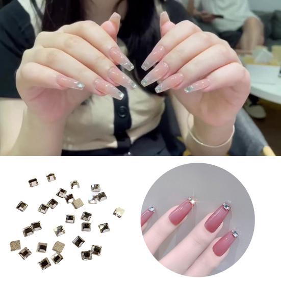 100Pcs Nail Charms Shiny Nail Art Decoration Zircon Square Shaped Nail Rhinestone Jewelry Ornaments for Salon
100Pcs Nail Charms Shiny Nail Art Decoration Zircon Square Shaped Nail Rhinestone Jewelry Ornaments for Salon