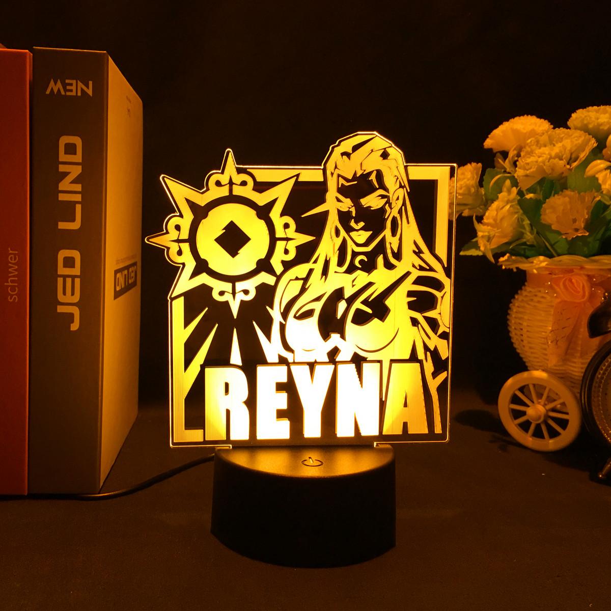 Игра-шутер Valorant Reyna, фигурка 3d, ночник для фанатов киберспорта, рождественский подарок, светодиодная креативная идея, настольная лампа
Игра-шутер Valorant Reyna, фигурка 3d, ночник для фанатов киберспорта, рождественский подарок, светодиодная креативная идея, настольная лампа