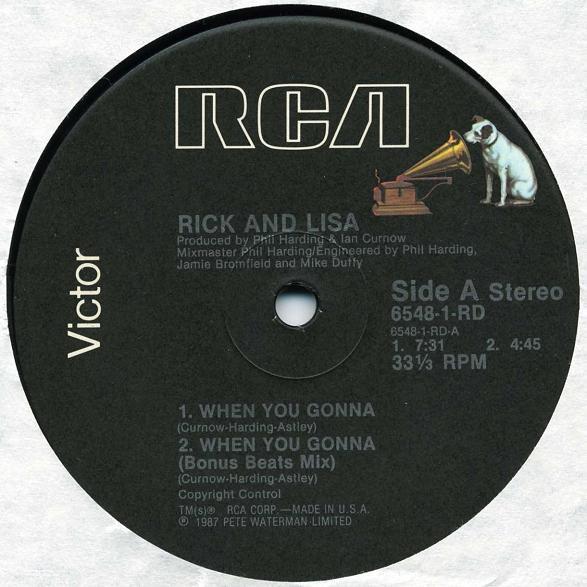 12inch Record RICK ASTLEY & LISA FABIEN - When You Gonna 65481RD RCA Victor 1987 US Dance & Electronica Used
12inch Record RICK ASTLEY & LISA FABIEN - When You Gonna 65481RD RCA Victor 1987 US Dance & Electronica Used