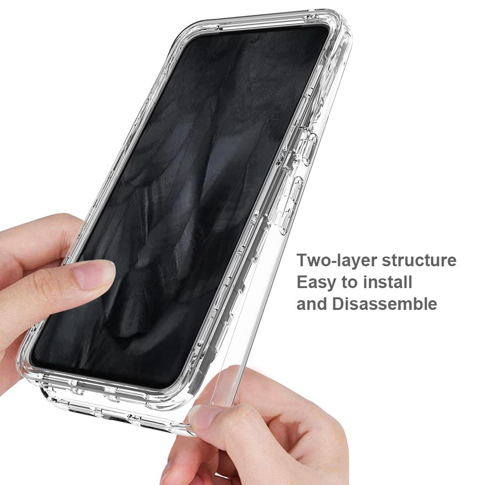 For Google Pixel 8 Pro Case PC+TPU Anti-drop Gradient Phone Cover with PET Screen Film Black
For Google Pixel 8 Pro Case PC+TPU Anti-drop Gradient Phone Cover with PET Screen Film Black
