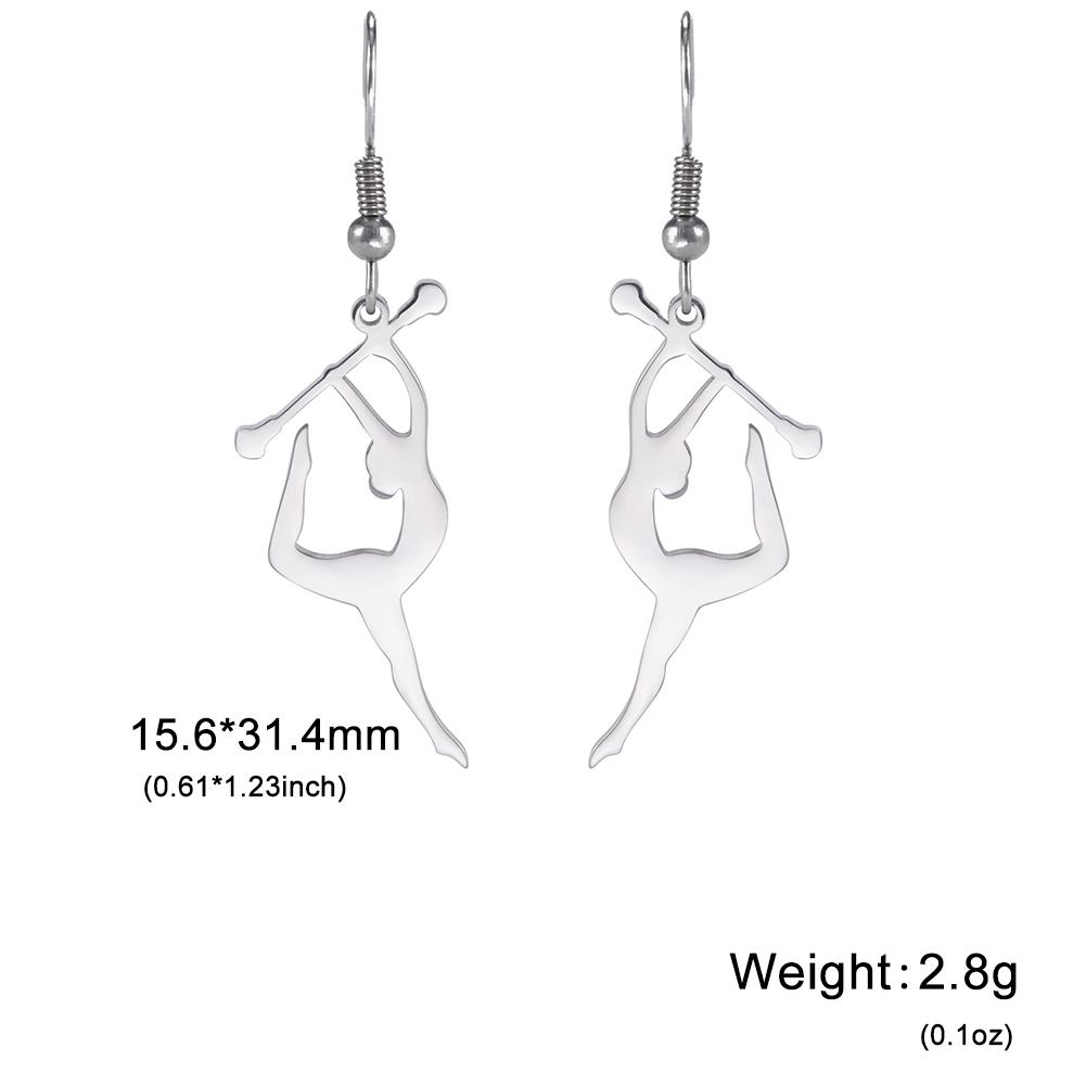 Teamer 2026 Rhythmic Gymnastics Stick Exercise Pendant Dangle Earrings New Stainless Steel Drop Earrings Sportsman Birthday Gift
Teamer 2026 Rhythmic Gymnastics Stick Exercise Pendant Dangle Earrings New Stainless Steel Drop Earrings Sportsman Birthday Gift