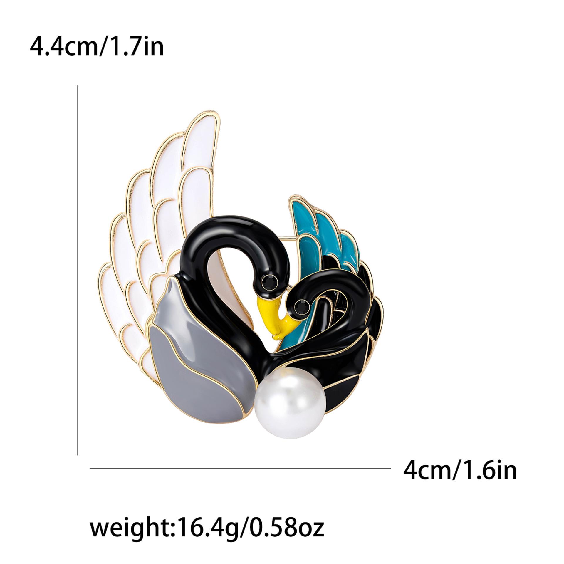 Модный сплав бриллиантовый комплект ретро простой темпераментный жемчуг капающий масло черно-белая брошь лебедь синий
Модный сплав бриллиантовый комплект ретро простой темпераментный жемчуг капающий масло черно-белая брошь лебедь синий