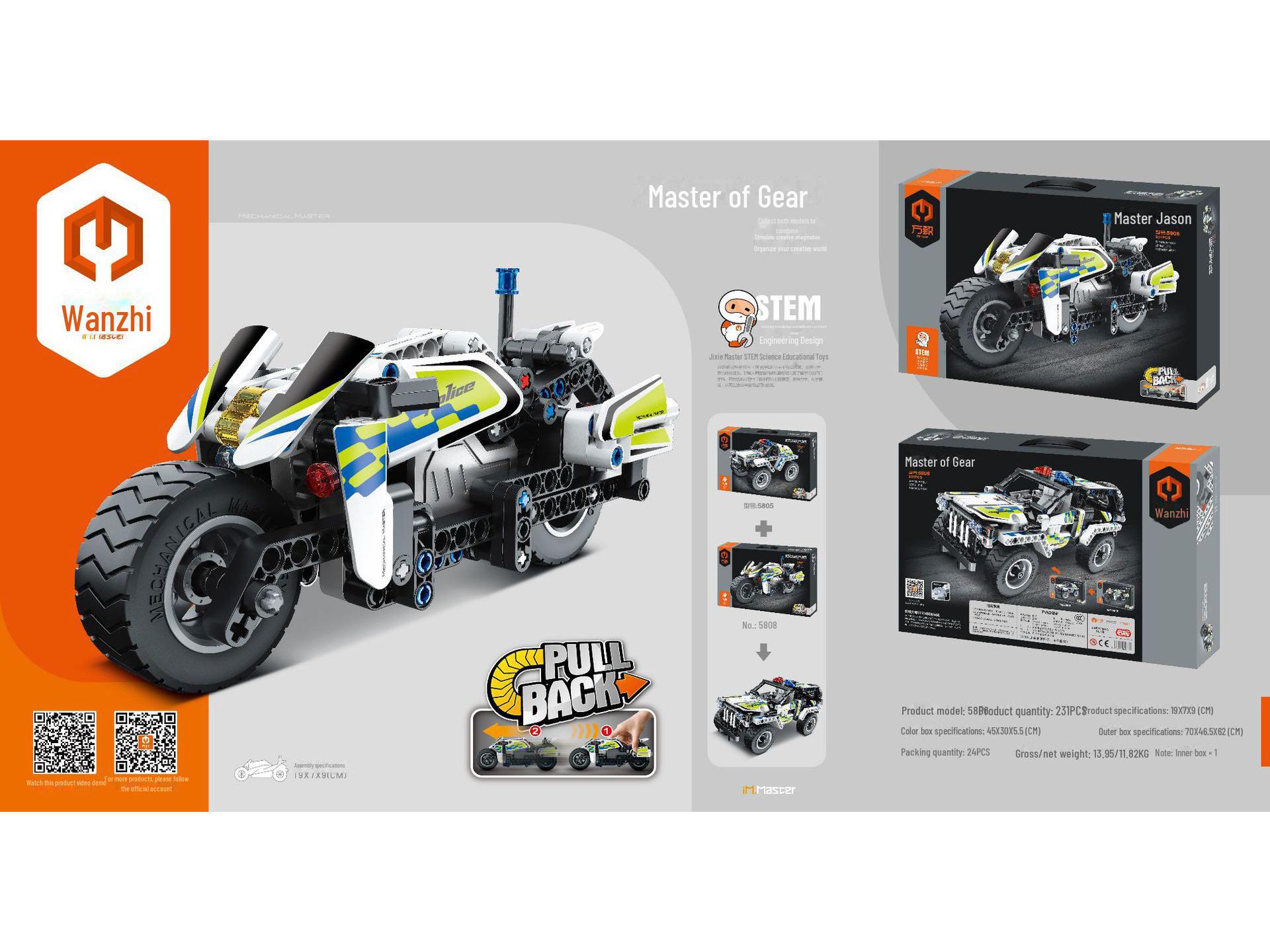 «Набір для складання гоночних автомобілів Building Blocks: Розвиваюча іграшка для дітей - висока складність, модель 3 в 1 з дистанційним керуванням програмуючий робот
«Набір для складання гоночних автомобілів Building Blocks: Розвиваюча іграшка для дітей - висока складність, модель 3 в 1 з дистанційним керуванням програмуючий робот