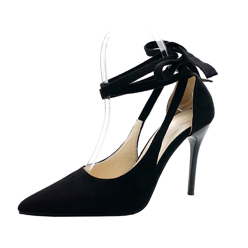 Сексуальные черные туфли на высоком каблуке женские летние новые ремешки бант шпилька большой размер остроносые одинарные туфли женские 42
Сексуальные черные туфли на высоком каблуке женские летние новые ремешки бант шпилька большой размер остроносые одинарные туфли женские 42
