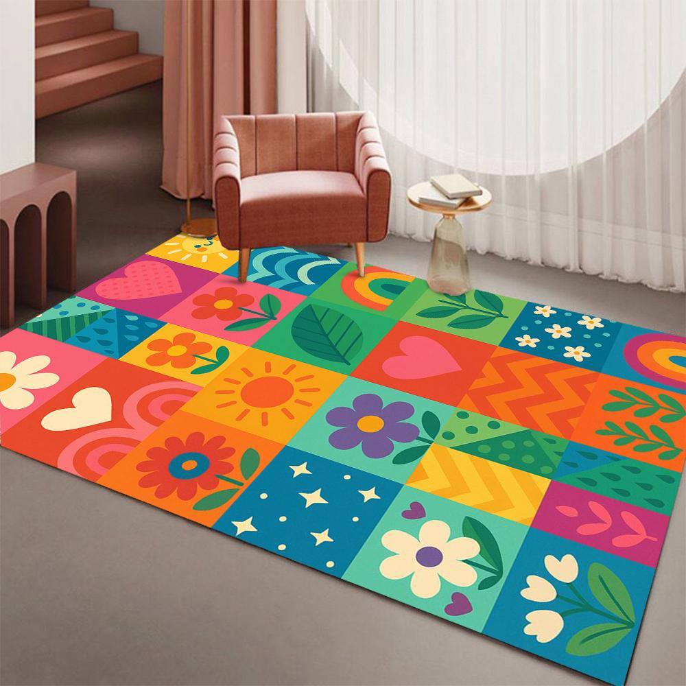 Grid Pattern Flower Leaf Carpet Living Room Sofa Chair Study Room Entrance Door Mat Anti Slip Washable Home Decoration Carpet 40x60cm16x24in
Grid Pattern Flower Leaf Carpet Living Room Sofa Chair Study Room Entrance Door Mat Anti Slip Washable Home Decoration Carpet 40x60cm16x24in