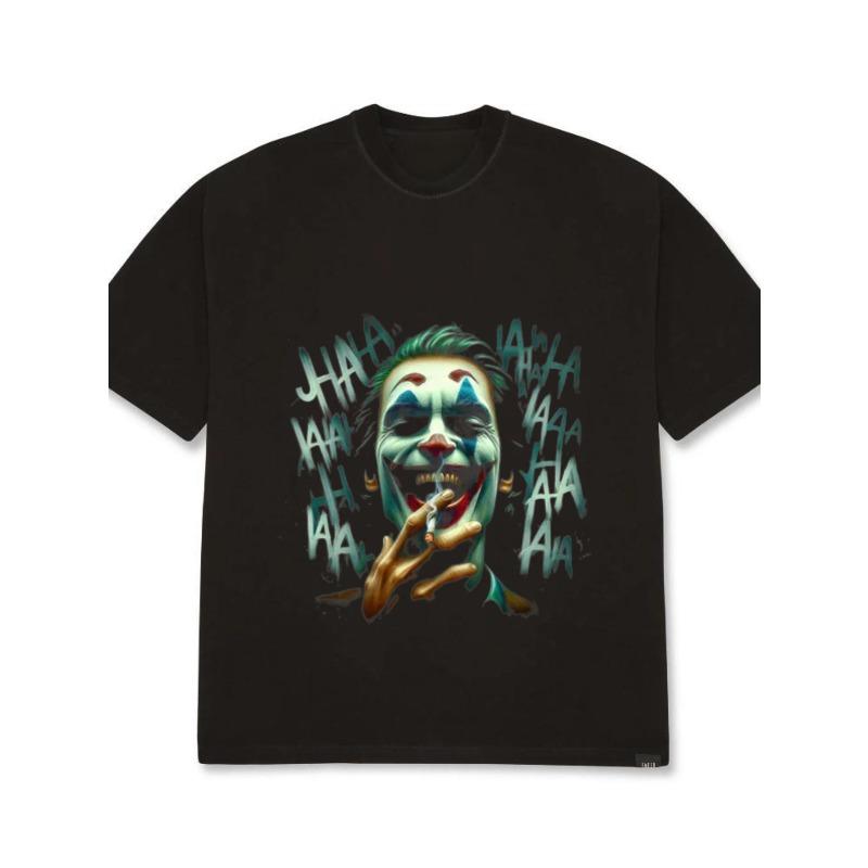 Футболка оверсайз черная с принтом лица Джокера и надписью «Ха-ха» уличная мода повседневная одежда XXXXL чёрный
Футболка оверсайз черная с принтом лица Джокера и надписью «Ха-ха» уличная мода повседневная одежда XXXXL чёрный
