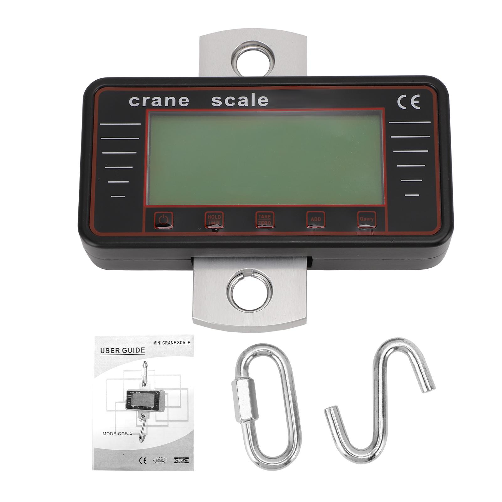 Industrial Hanging Scale, 500kg1100lbs Heavy Duty Digital Crane Scale with 4 LCD Display and
Industrial Hanging Scale, 500kg1100lbs Heavy Duty Digital Crane Scale with 4 LCD Display and