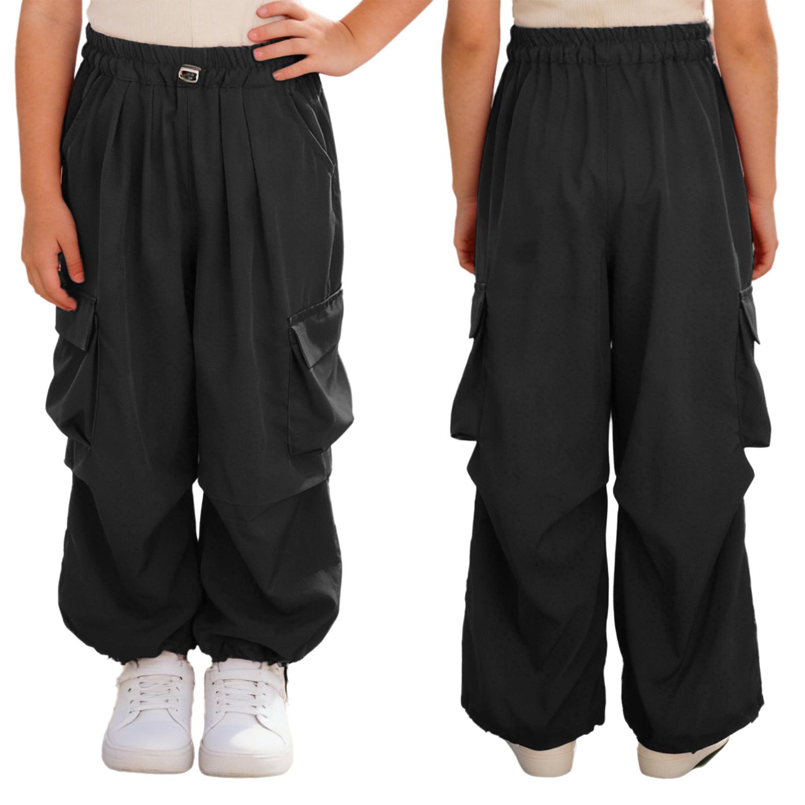 Kids Girls Drawstring Cargo Pants Elastic Waistband Multiple Pockets for Hip Hop Jazz Dance Skateboarding 5-6 Years чорний
Kids Girls Drawstring Cargo Pants Elastic Waistband Multiple Pockets for Hip Hop Jazz Dance Skateboarding 5-6 Years чорний