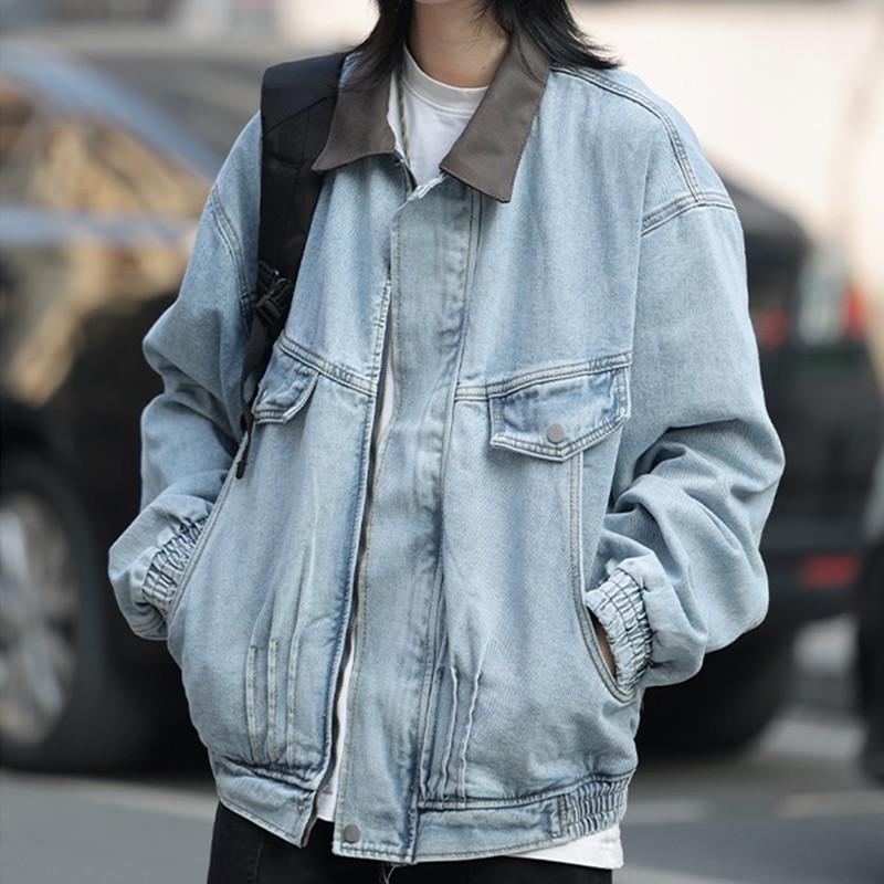 Унисекс Модная джинсовая рабочая куртка - Весна и Осень, Уличный стиль, Отложной воротник, Свободный крой 3XL синий
Унисекс Модная джинсовая рабочая куртка - Весна и Осень, Уличный стиль, Отложной воротник, Свободный крой 3XL синий