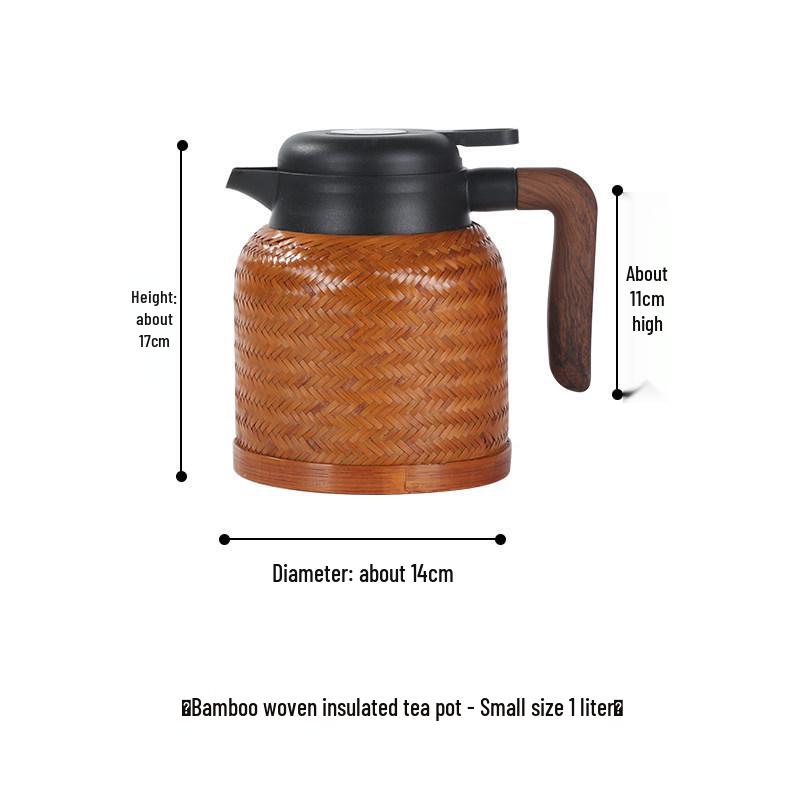 Retro Stainless Steel Bamboo Woven Insulated Thermos Flask - Household Hot Water Bottle Warm Pot
Retro Stainless Steel Bamboo Woven Insulated Thermos Flask - Household Hot Water Bottle Warm Pot