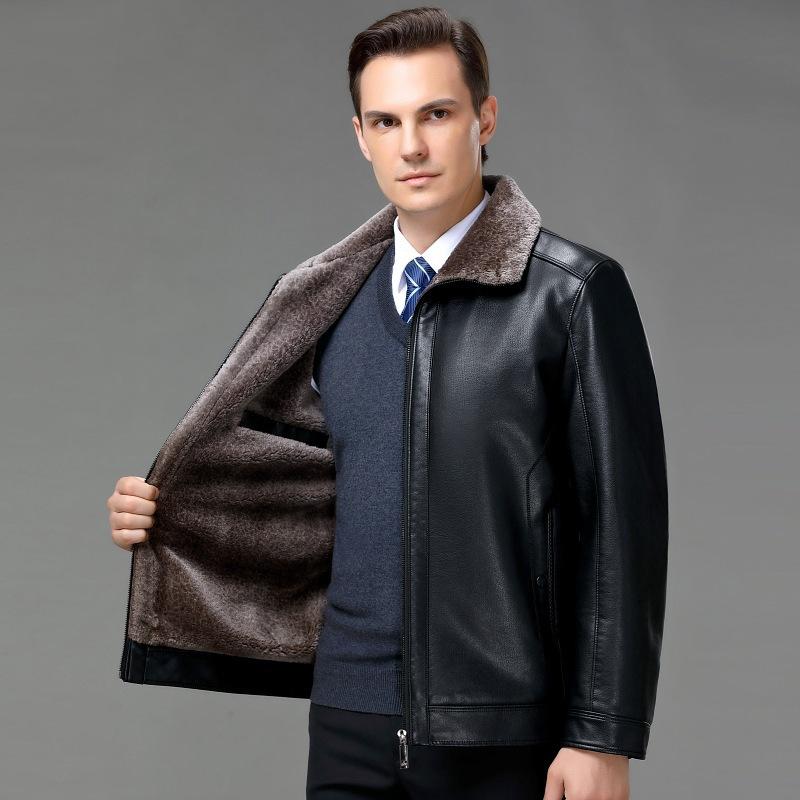 Кожаная куртка мужская осенне-зимняя меховая куртка мужская универсальная с короткими рукавами теплая плюс бархатная кожаная куртка для мужчин среднего возраста 195
Кожаная куртка мужская осенне-зимняя меховая куртка мужская универсальная с короткими рукавами теплая плюс бархатная кожаная куртка для мужчин среднего возраста 195