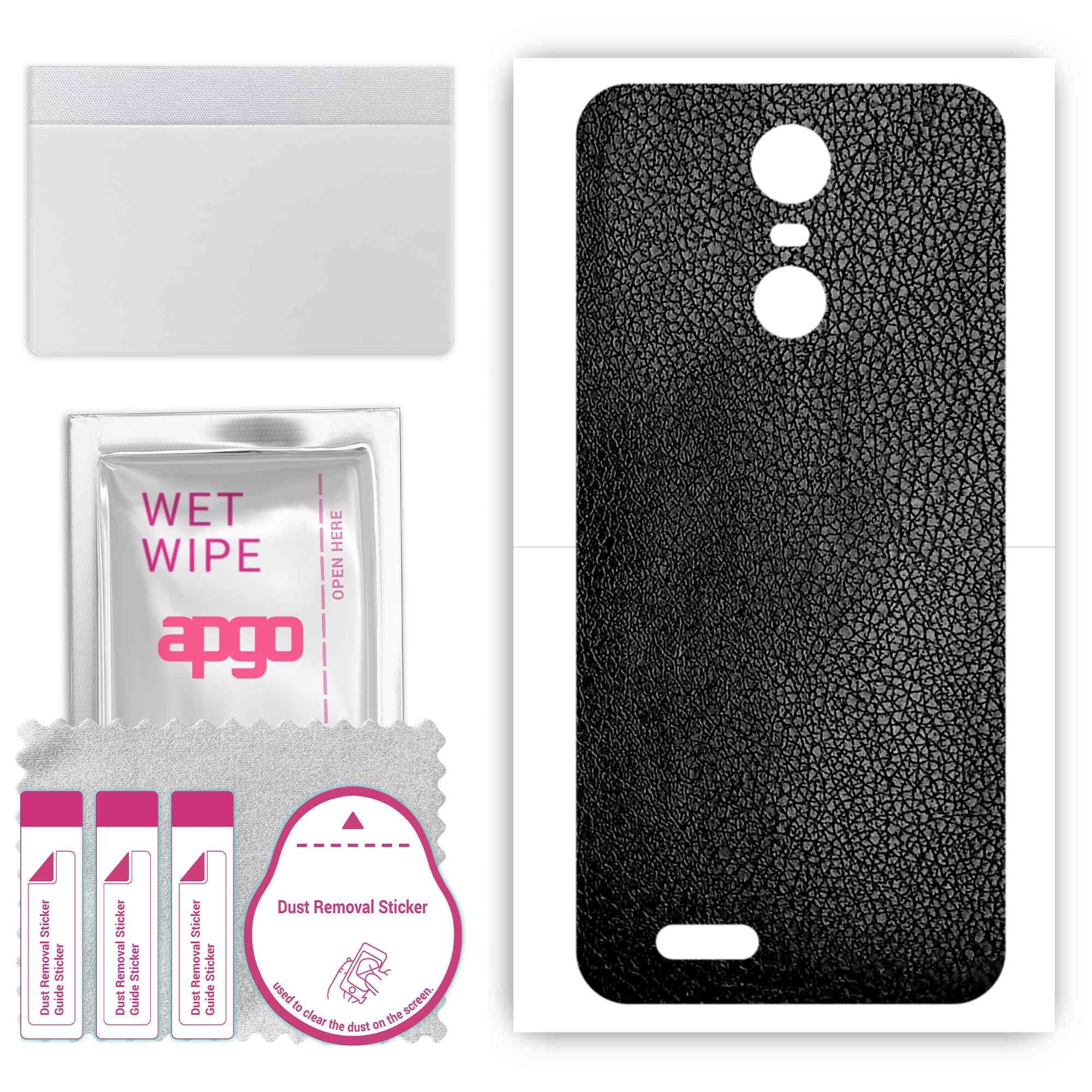apgo Protective Skin Sticker for the back compatible with Kruger&Matz Move 8, Wrap Film, Foil, Vinyl - Pattern Black Leather
apgo Protective Skin Sticker for the back compatible with Kruger&Matz Move 8, Wrap Film, Foil, Vinyl - Pattern Black Leather